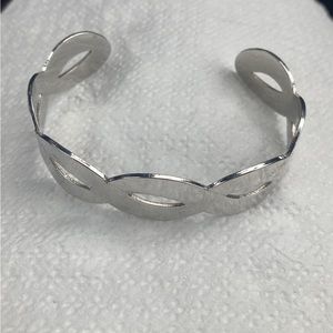 Sarah Coventry braided Stainless Steel Bracelet Cuff